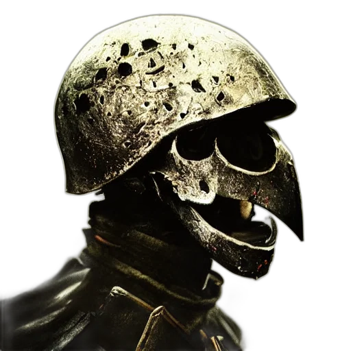 mask, weapon, sword, face, concept art, 3d render, photorealistic, fantasy art transparent PNG cut-out