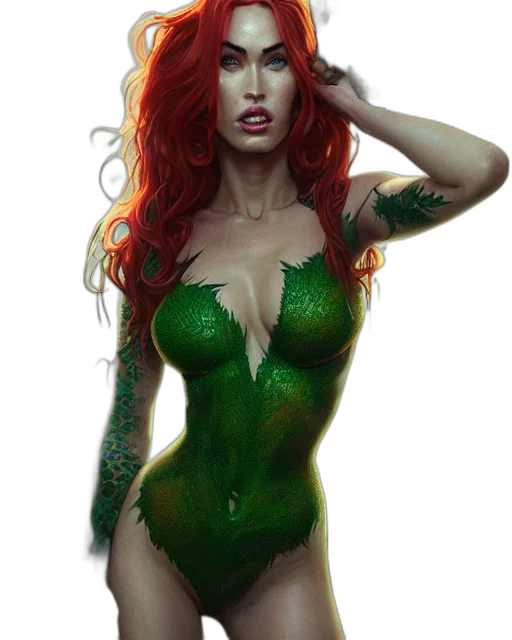 dress, fantasy art, comic book art, concept art, photorealistic, underwater, green, highly transparent PNG cut-out