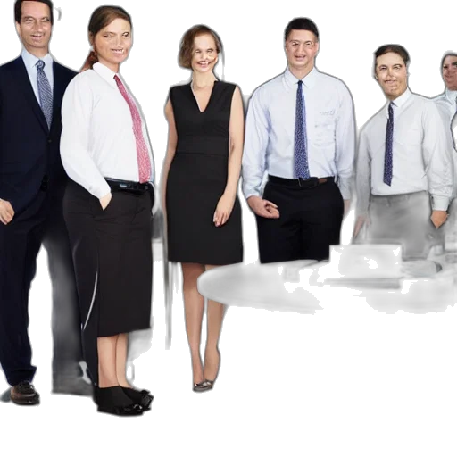 staff, dress, corporate transparent PNG cut-out