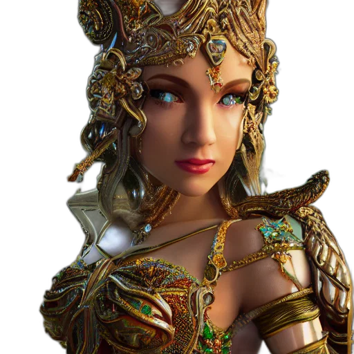 jewelry, crown, mask, face, fantasy art, 3d render, concept art, photorealistic transparent PNG cut-out