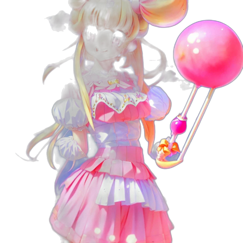 staff, dress, weapon, 3d render transparent PNG cut-out