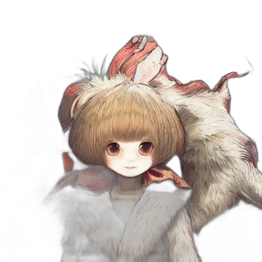 creature, mask, staff, animal transparent PNG cut-out