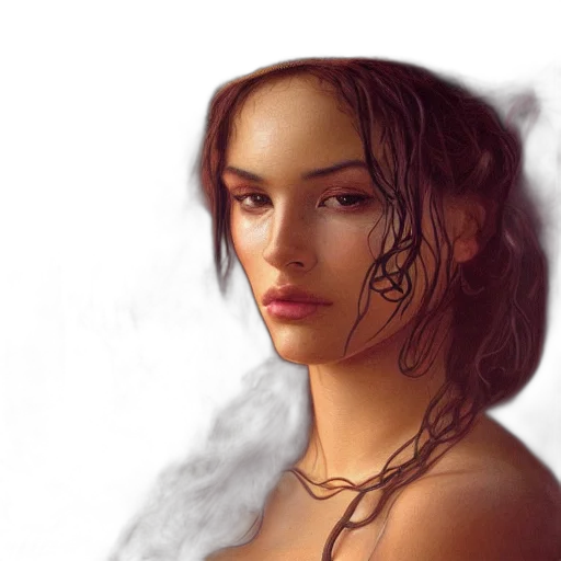 face, hair, jewelry, crown transparent PNG cut-out