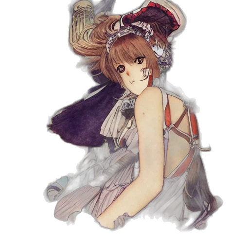 dress, crown, staff, weapon transparent PNG cut-out