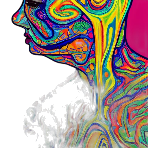 face, mask, hair, crown transparent PNG cut-out