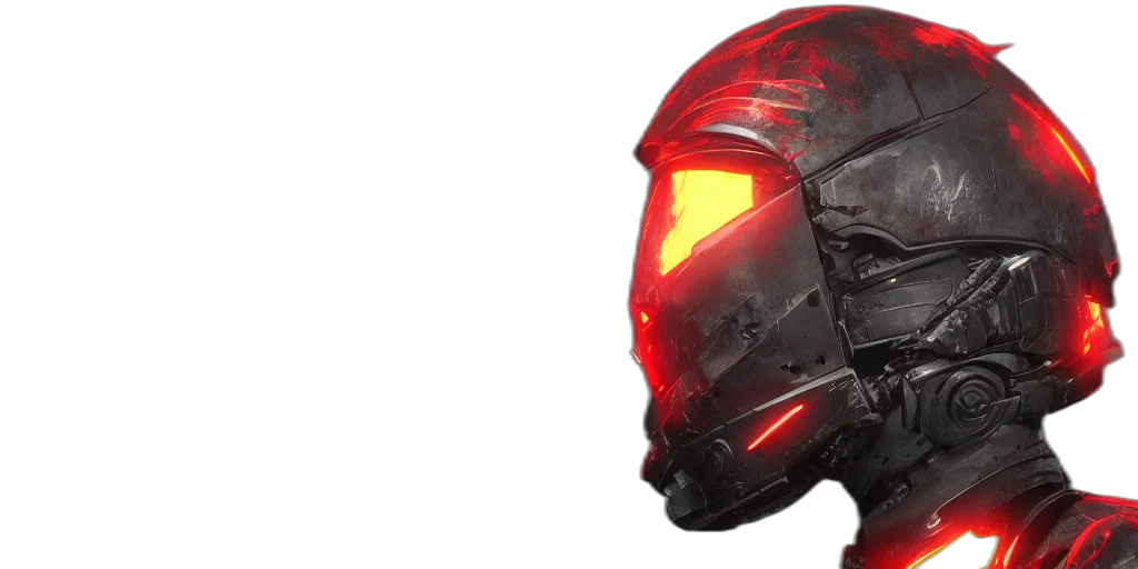 mask, robot, face, concept art transparent PNG cut-out