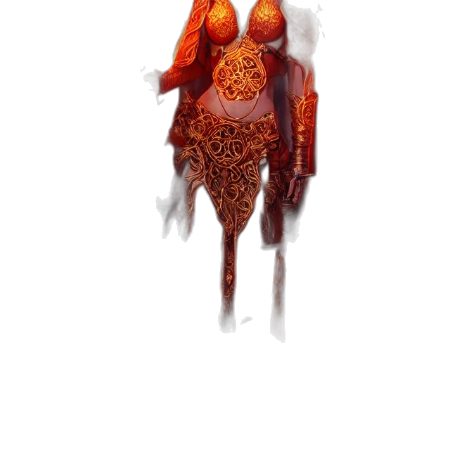 creature, dress, mask, robot, concept art, fantasy art, pixel art, watercolor transparent PNG cut-out