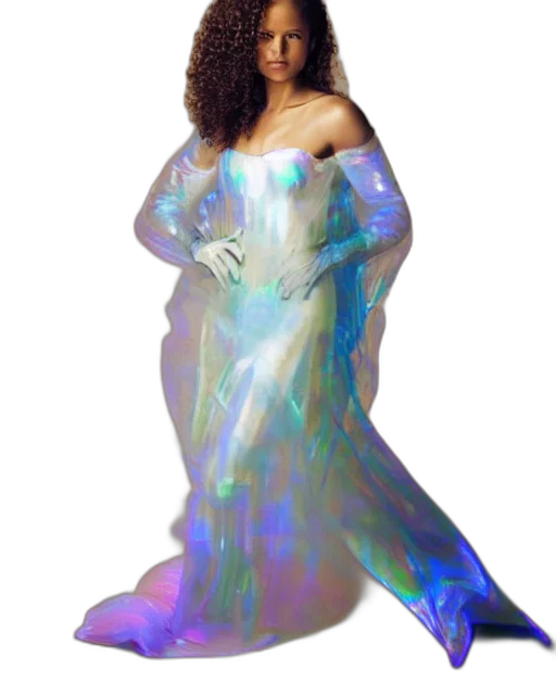 dress, creature, vaporwave, concept art transparent PNG cut-out
