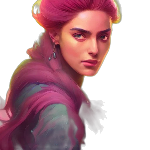 face, jacket, dragon, fantasy art transparent PNG cut-out