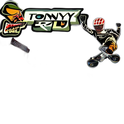 concept art, 3d render, tony, hawk transparent PNG cut-out