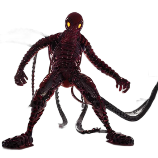 creature, robot, staff, animal, concept art, 3d render, still, photo transparent PNG cut-out