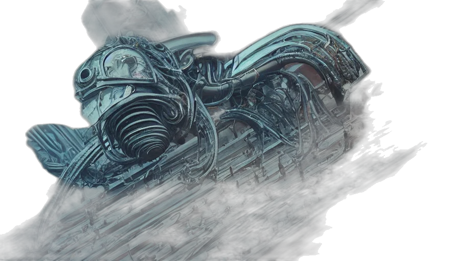 car, weapon, robot, concept art, fantasy art, comic book art, photorealistic, outer space transparent PNG cut-out