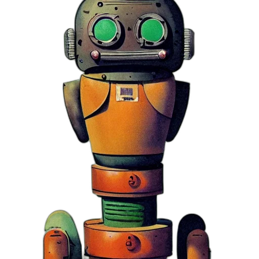 robot, staff, animal, creature transparent PNG cut-out
