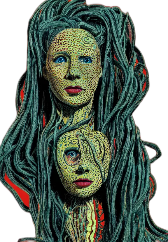 mask, face, hair, jewelry transparent PNG cut-out