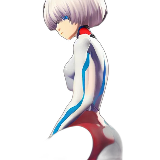 robot, dress, jacket, staff, concept art, anime, 3d render, fantasy art transparent PNG cut-out