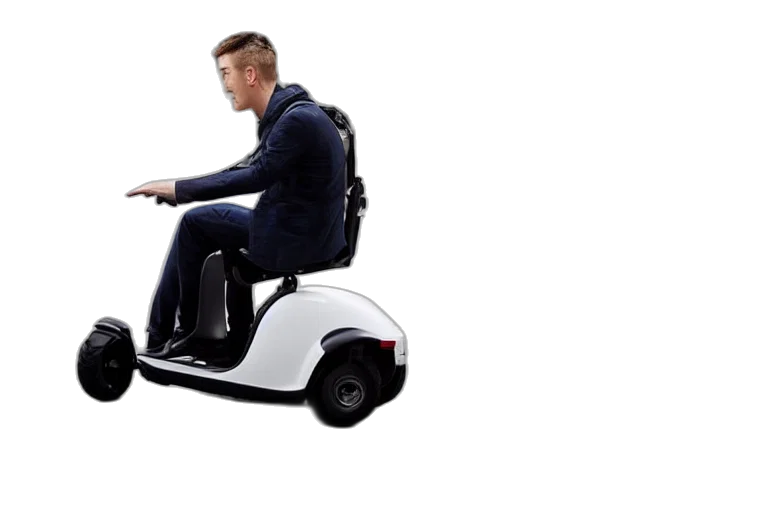car, robot, concept art, mobility, scooter, designed, produced, mercedes transparent PNG cut-out