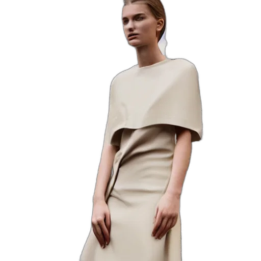 dress, jacket, earth tones, golden transparent PNG cut-out