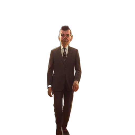 staff, robot, jacket, face, 3d render, concept art, cartoon, photorealistic transparent PNG cut-out