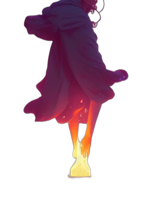 dress, staff, crown, jacket, concept art, pixel art, anime, watercolor transparent PNG cut-out