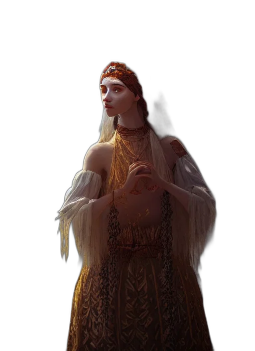 crown, staff, dress, jewelry transparent PNG cut-out