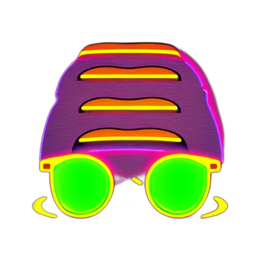 jacket, mask, car, hat, vaporwave, 3d render, cyberpunk, concept art transparent PNG cut-out