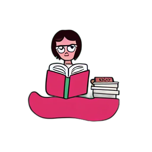 cartoon, pixel art, uma, chicken, lendo, livro transparent PNG cut-out