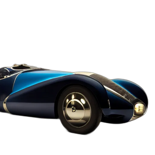 car, 3d render, concept art, photorealistic, futuristic, bugatti, type, atlantic transparent PNG cut-out