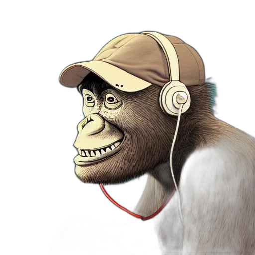 animal, creature, mask, photorealistic, concept art, 3d render, cartoon, laughing transparent PNG cut-out