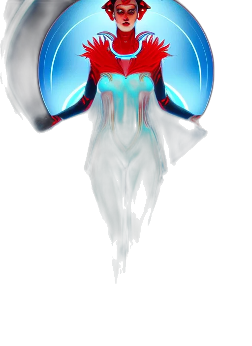 mask, robot, crown, creature, concept art, fantasy art, 3d render, pixel art transparent PNG cut-out