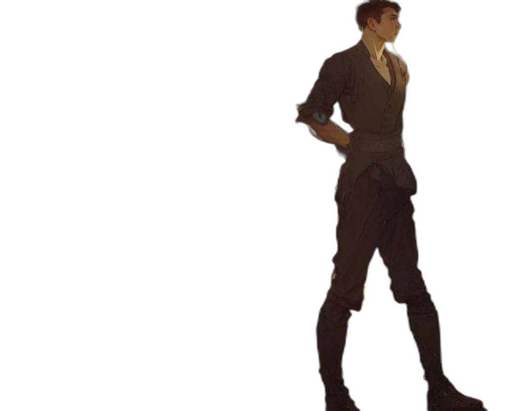 staff, jacket, dress, robot transparent PNG cut-out