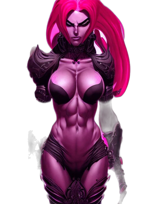 fantasy art, comic book art, concept art, cyberpunk transparent PNG cut-out