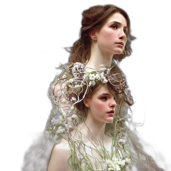 crown, dress, jewelry, photorealistic transparent PNG cut-out