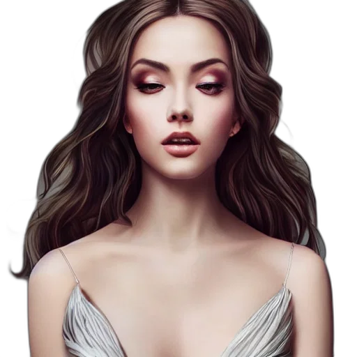 hair, crown, dress, jewelry transparent PNG cut-out