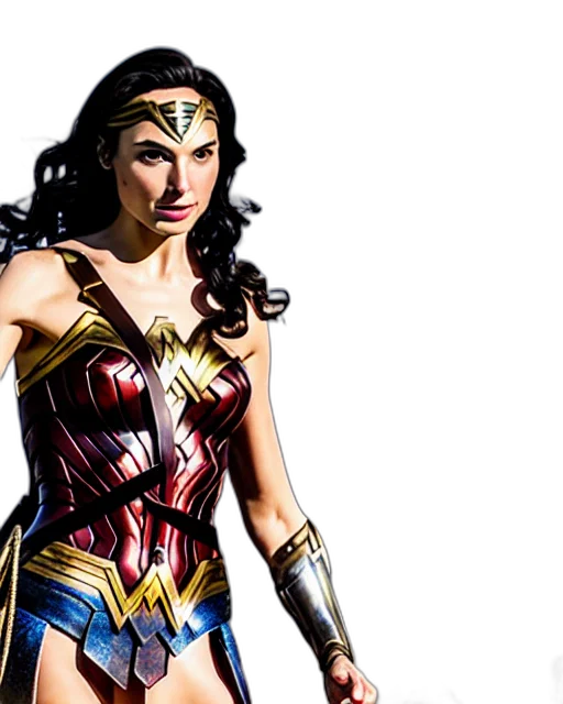 comic book art, gal, gadot, wonder transparent PNG cut-out