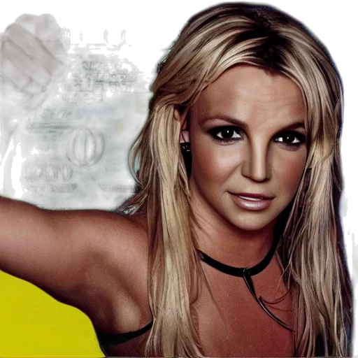 photorealistic, britney, spears, dollar transparent PNG cut-out