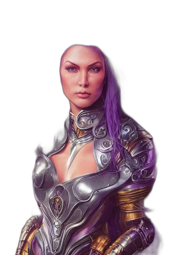 robot, jewelry, face, fantasy art, concept art, cyberpunk, comic book art, pastel transparent PNG cut-out