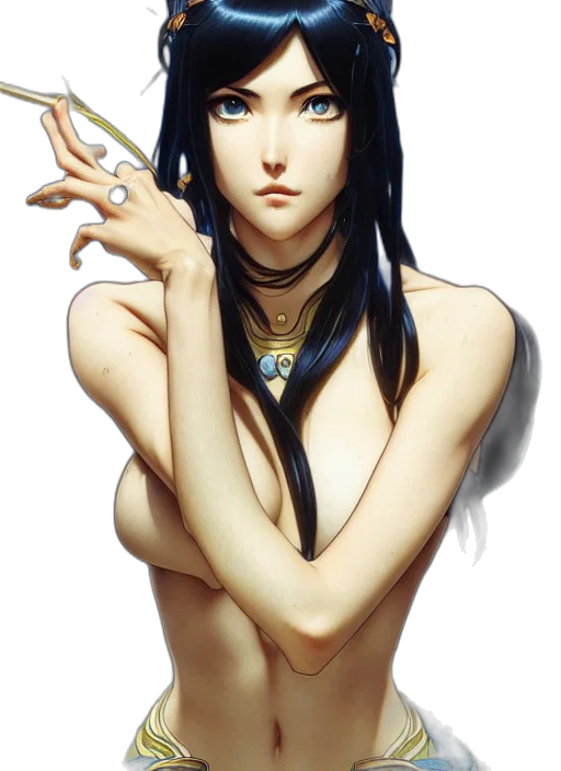 jewelry, staff, dress, fantasy art transparent PNG cut-out