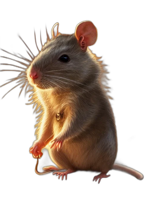 animal, staff, creature, hair, photorealistic, concept art, 3d render, oil painting transparent PNG cut-out
