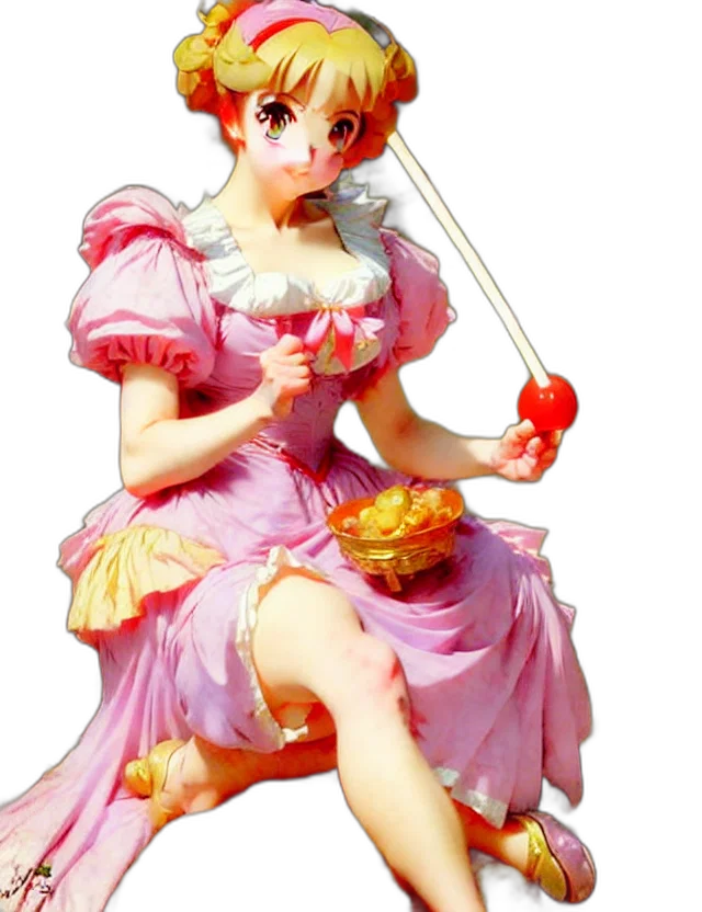 staff, dress, food, 3d render transparent PNG cut-out