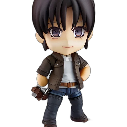 3d render, concept art, photorealistic, cartoon, jim, carry, nendoroid, figurine transparent PNG cut-out
