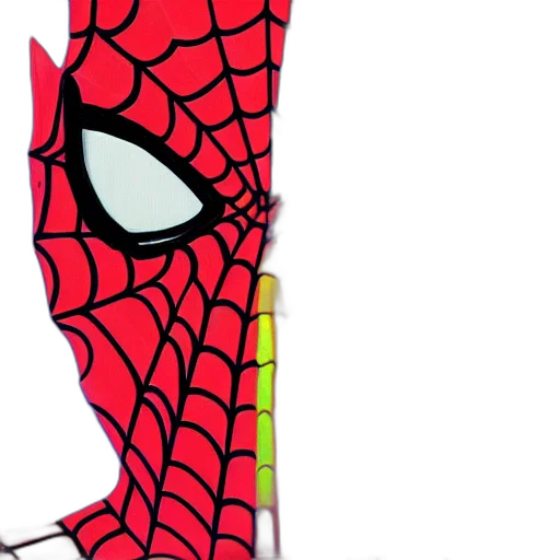 mask, face, comic book art, 3d render transparent PNG cut-out