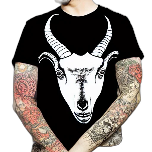 satanic, goat, line, art transparent PNG cut-out