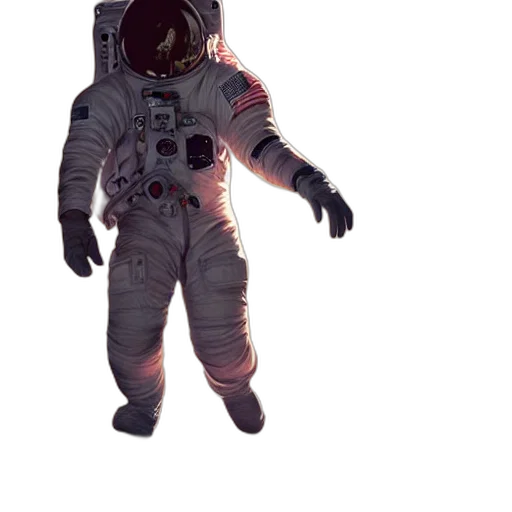jacket, mask, staff, robot transparent PNG cut-out