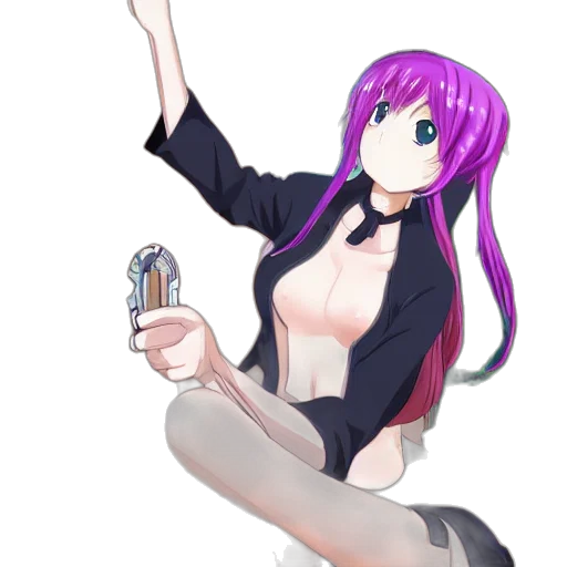 weapon, staff, dress, robot, anime, pixel art, concept art, cartoon transparent PNG cut-out