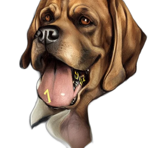 face, animal, staff, photorealistic transparent PNG cut-out