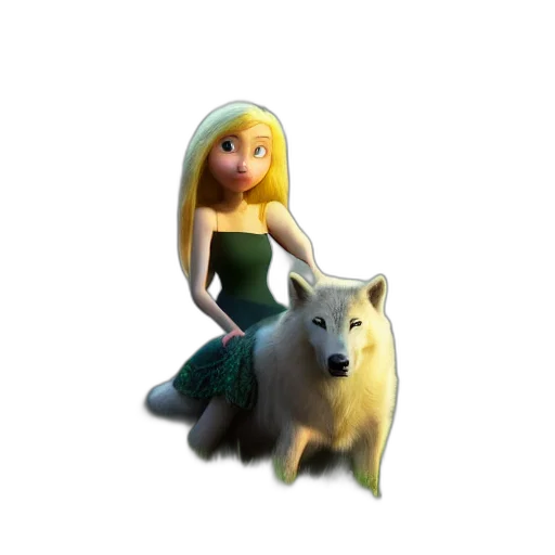 animal, creature, dress, 3d render transparent PNG cut-out