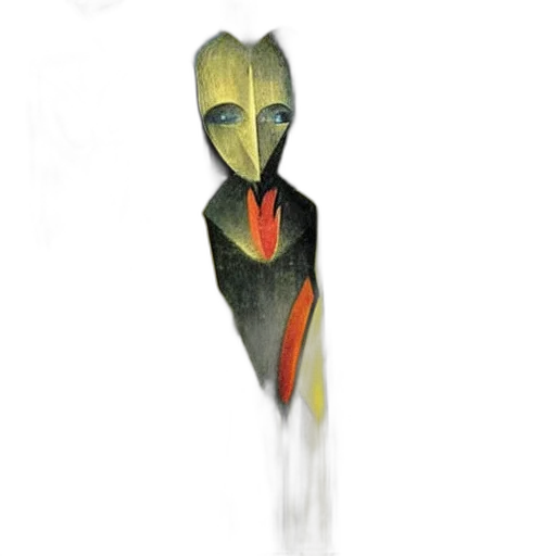 mask, staff, creature, face transparent PNG cut-out