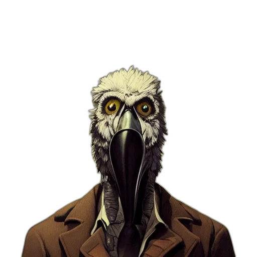 mask, animal, creature, jacket transparent PNG cut-out