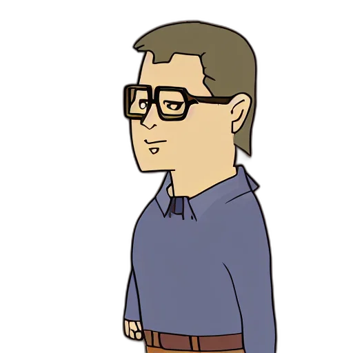 staff, jacket, face, cartoon transparent PNG cut-out