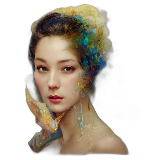 face, crown, jewelry, mask transparent PNG cut-out